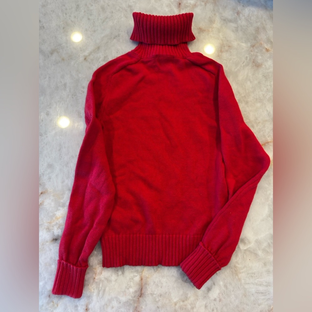 Red Turtleneck Sweater